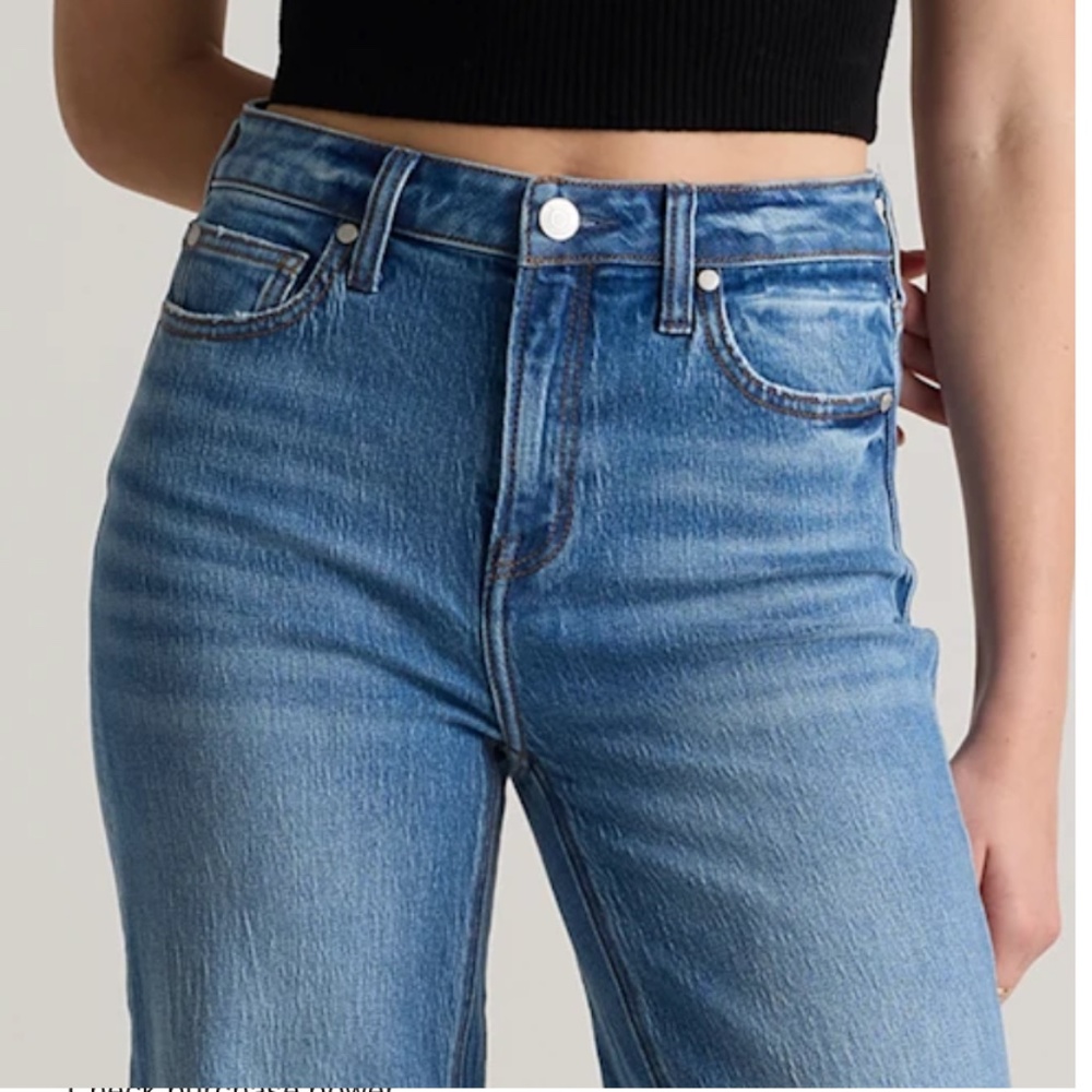 Quince Bella Stretch Relaxed Straight Jeans- Atlantic Blue